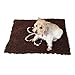 Walky Dog Dirty Dog Rug Extra Thick Microfiber Dog Pet Doormat Anti Slip Backing Super Absorbent (Tan, L 35.5