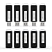 KEXIN 10 Pack 16GB USB 2.0 Flash Drive Bulk Thumb Drive Memory Stick Jump Drive Zip Drive, 5 Colors（Black， Blue， Green， White， Red） (10 Pack 128MB)