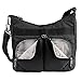Lewis N. Clark RFID Blocking Anti-theft Satchel Bag + Messenger Bag for Women, Travel or Work Bag with Slash Resistant Material, Locking Zippers & Adjustable Shoulder Strap, Onyx