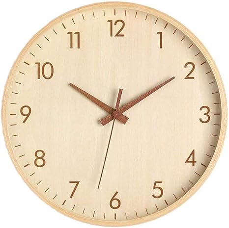 Amazon Co Jp Miaold 掛け時計 アナログ サイレント 壁掛け時計 おしゃれ 北欧 可愛い かわいい 連続秒針 壁掛け 時計 シンプル 静音 壁かけ時計 見やすい インテリア 部屋飾り オフィス 円型 25cm ホーム キッチン
