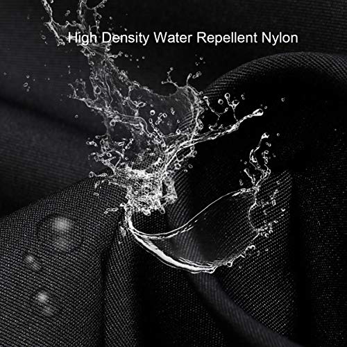 1DOT2 Professional Beard Shaving Apron Hair Clippings Catcher & Grooming Cape Apron bib+ Styling Template + Suction Cups Perfect Gift for Men (black/new)