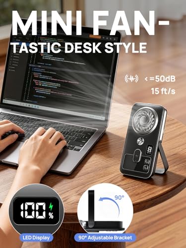Kssvzz Handheld Fan with Water Cooling, Portable Mini Spray Mist Battery Fan with 4 Speeds & Water Spray, Quiet Lightweight Rechargeable USB Table Fan for Travel, Home Office, Outdoor