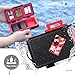 LENSGO Camera Battery Memory Card Case, Memory Card Hard Protector Case Water-Resistant Anti-Shock Storage Box for 3 Camera Batteries 3 XQD or 3 CF Cards 6 SD Cards (Red)