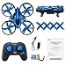 Hobbylane Mini Drone for Kids, Headless Mode Nano Drone 2.4Ghz 6-Axis Gyro with 3D Flips and LED Lights RC Quadcopter, Small Pocket Drone Gifts for Adults & Beginners (Blue)