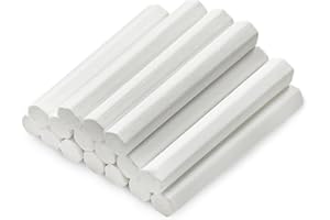 HAIKING White Chalk, 16 Pcs Non-Toxic White Chalk Set Blackboard Writing Chalk for Drawing, Teacher Teaching, School, Office,