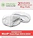 2 Bissell Washable, Reusable Steam Replacement Microfiber Mop Pads Fit Bissell Steam Mop model 1867; Compare to Bissell Steam Mop Part # 203-2158, 2032158, 3255, 32525; Designed & Engineered By Crucial Vacuum
