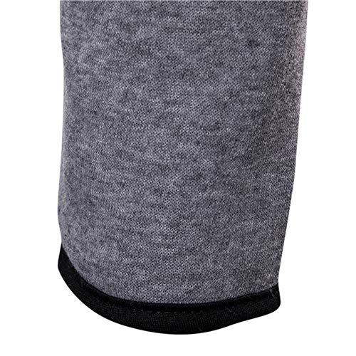 Fashion Hooded Solid Trench Coat Jacket Cardigan Mens Long Sleeve Outwear Blouse Gray - Thumbnail 5
