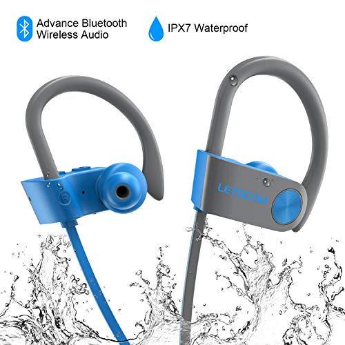 Bluetooth Headphones, Wireless Earbuds Mic, IPX7 Waterproof