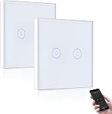 BSEED Smart Light Switch 2 Gang WiFi Alexa Google Home 2 Way Multi-Way