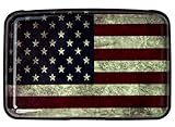 Deezone Aluminum RFID Blocking Credit Card Holder - Business Card Case - Retro Flagge