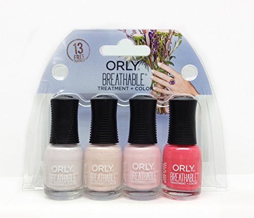 ORLY BREATHABLE TREATMENT NAIL LACQUER - MINI 4pcs Kit 0.18oz/5.3ml #28909