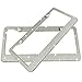 Jmkcoz 2 Pack Bling License Plate Frames Metal Chrome Luxury Crystal Bling License Plate Frame + Crystal Screw Caps for Both Front and Back License Waterproof Crystal Metal Stainless