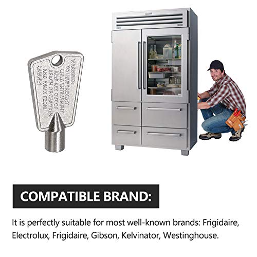 216702900 Freezer Door Key (Metal) Replaces Part 297147700 AP4301346