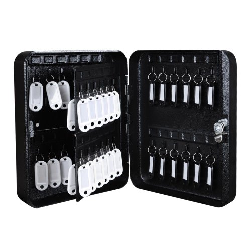 Buy 48 Keys Portable Solid Steel Safe Case & Tags Storage Lock