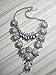 Pinbo Vintage Design Silver Turkish Necklace for Women Bohemia Style