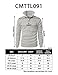 H2H Men's Slim Fit Turtleneck Basic Knit Sweater with Buttons Oatmeal US XL/Asia 2XL (CMTTL091)