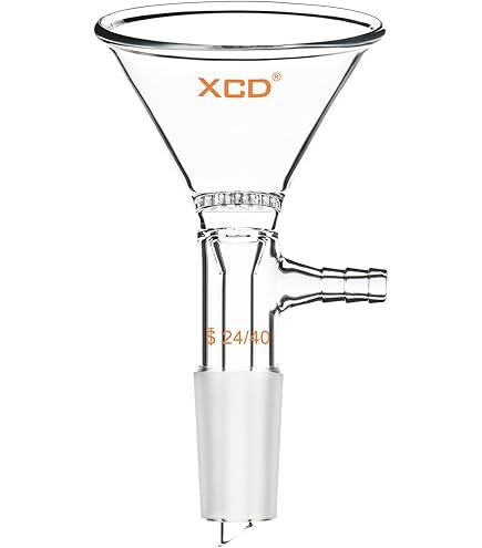 thumbnail image 2 of Powder Scoop Funnel Stonylab With Offset Design, Borosilicate Glass With 24... Powder Funnel 2 of 9