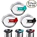 WINOMO 3pcs Tumbler Lids 20 oz for Yeti Rambler Rtic Ozark Spillproof Splash Resistant