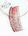 Prettyou 4.7 Inches Effortless Beauty Assorted Hair patterns Hair Comb Pin，Pack of 4