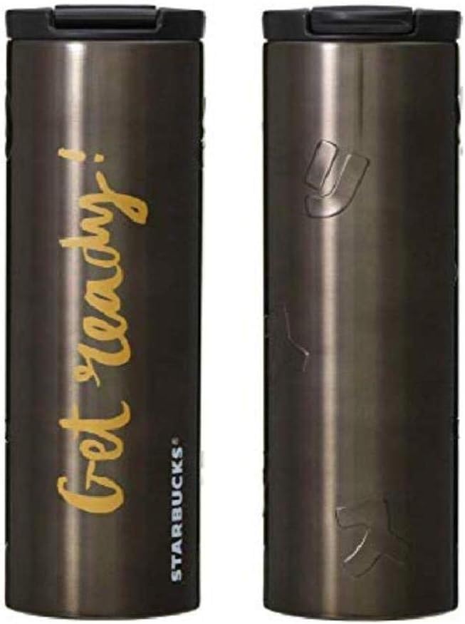 Amazon Co Jp ステンレスタンブラー カタカナブラック 473ml メリークリスマス 黒 クリスマス 17 ホリデー スターバックス ホーム キッチン
