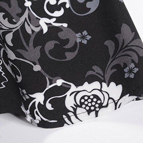 Summer Dress,Clearance! AgrinTol Women Casual Vintage Printing Bodycon Sleeveless Evening Party Prom Swing Dress (XL, Black2)