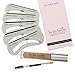 Natural Eyebrow Gel Sculpting Duo Volumizing Fiber Gel with Dual Edge Precision Spoolie Brush Applicator and Shaper Stencils - Waterproof and Smear Proof Formula by Bella Brow (Brunette)
