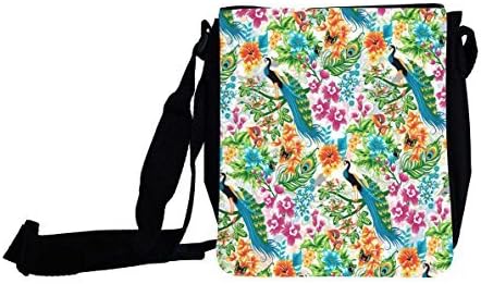 Mini Shoulder Bag Cross Body Handbag Purse With Adjustable Strap - Peacock