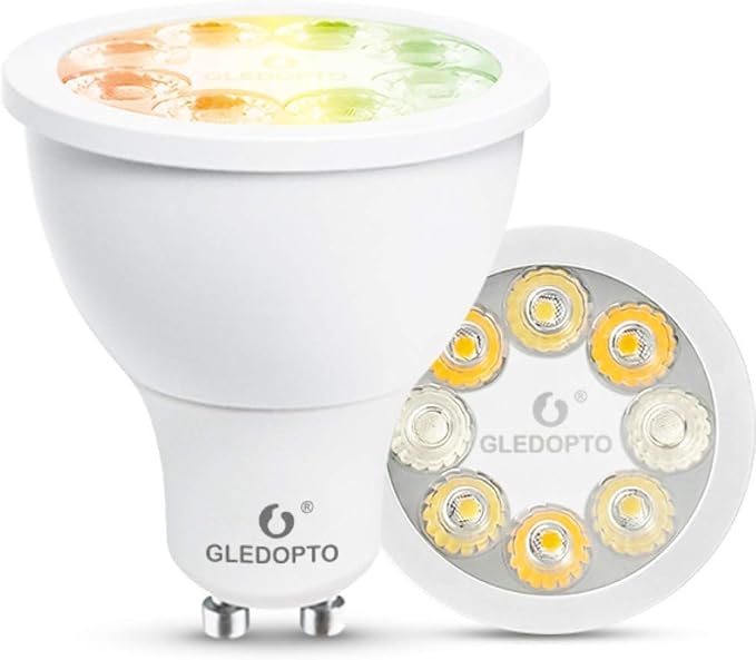 ZigBee LED Bulbs GU10 Dimmable Smart Spot Light 5W RGB CCT Bulbs