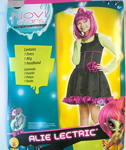 Novi Stars Alie Lectric Alien Dress Child Costume Dress 4-6 NIP