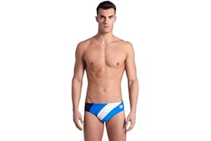 ARENA Feel Men's Waves Profile Swim Brief Stretchy Waterfeel Swimsuit Pool Beach Swimwear Sporty Comfortable Bathing Suit