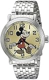 Disney Mickey Mouse Men's W002412 Mickey Mouse Silver-Tone Watch