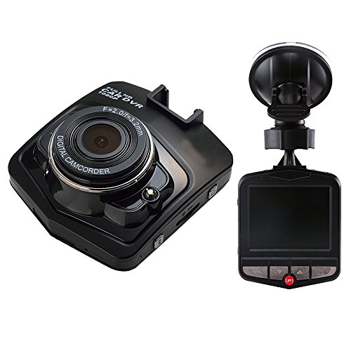 Growtech Dash Camera 2.4'' Inch Screen Dash Cam FHD 1080P Car Vehicle Dashboard DVR Camera Video Recorder 140 Wide Angle G-sensor Loop Recording Night Vision Video with 8GB Micro SD Card,(Black)