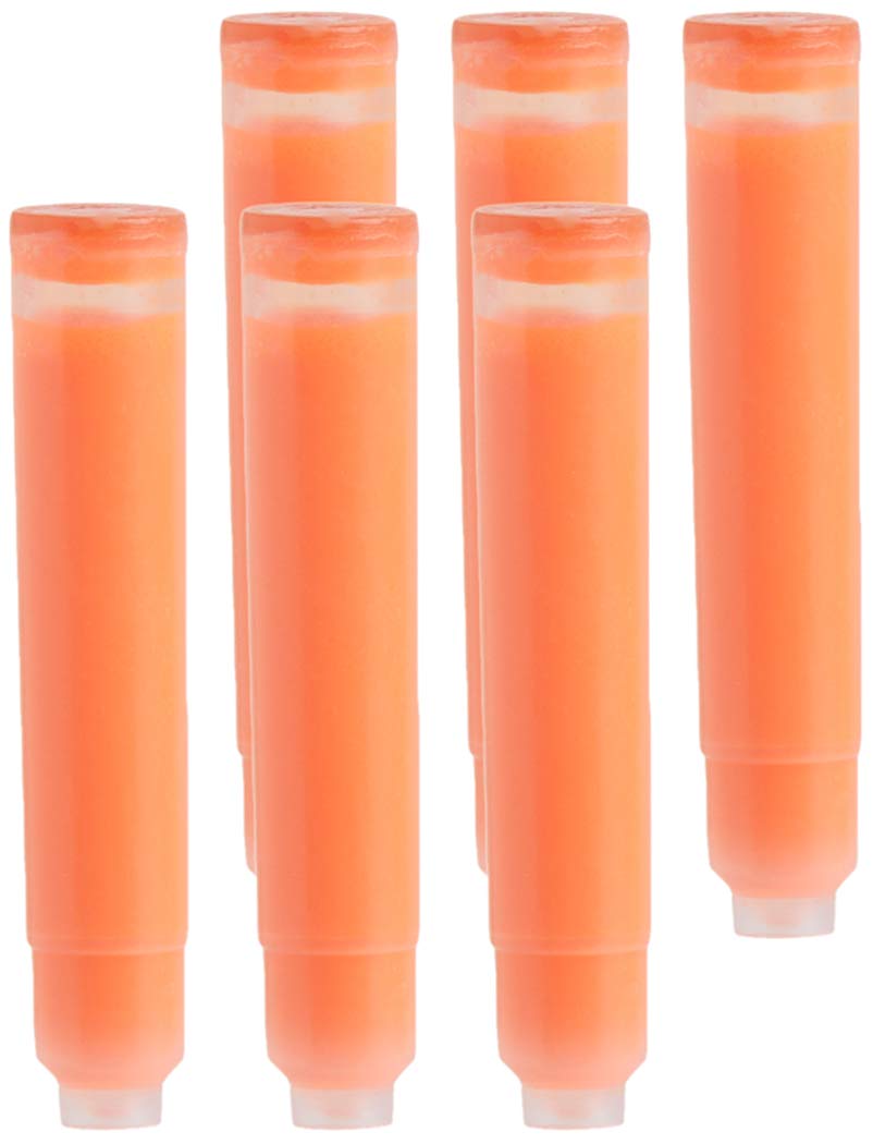 Monteverde Standard Size Ink Cartridge for Fountain Pens - Orange (Pack of 6)