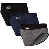 SAXX Underwear Co. Men's Underwear with Pouch Ultra Super Soft Brief Fly 3Pk