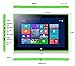 iRULU Walknbook 10.1-Inch 2-In-1 Tablet PC (32GB Hybrid, Microsoft Windows 10 OS, Quad Core, IPS Display, Detachable Keyboard with Stand, Green)