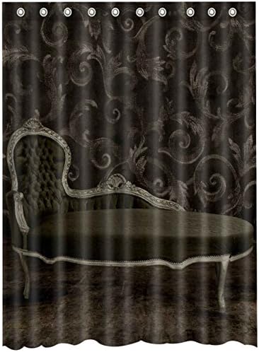 Gothic Antique Chair Shower Curtain,water and dirtyproof-66"x 72"