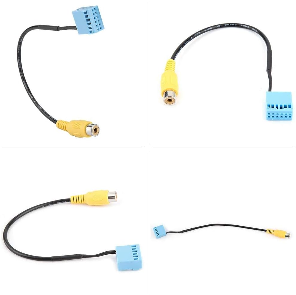 Rear Camera Cable, Car Reverse Rear View Camera Adapter Cable Video Cable Parking Camera Video Extension Cable with Detection Wire - Image 4