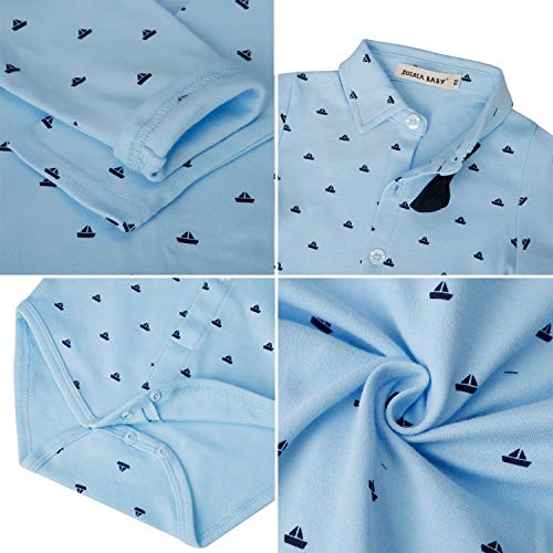 ZOEREA Baby Jongens Kleding set Lange Mouwen Rompertje + Broek + Hoed Kinderen Gentleman Banket Ceremonie Jumpsuits… - Image 4
