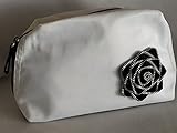 Lanc0me Makeup Cosmetic Bag Medium Size NEW with Flower