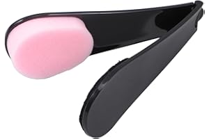 BEBEMOKO Folding Back Lotion Applicator with Pink Sponge Self Back Applicator for Cream and Medicine Body