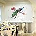 Wall Stickers,GOODCULLER DIY Chinese Style Peacock Environment Layout TV Background Wall Decoration Removable Wall Stickers Home Decor