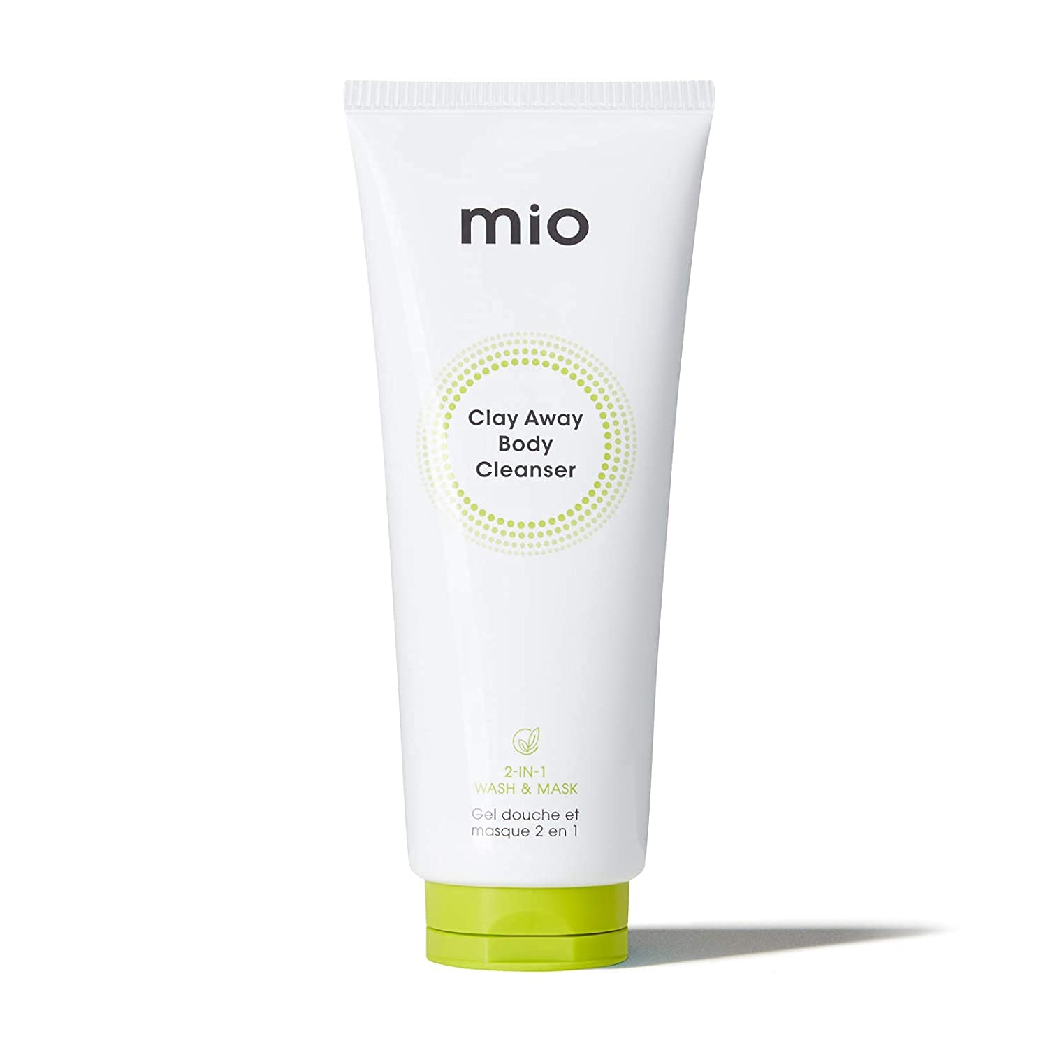 Mio Clay Away Detoxifying Body Cleanser 200ml | Multi-action Green Clay Wash & Mask | Plant-based