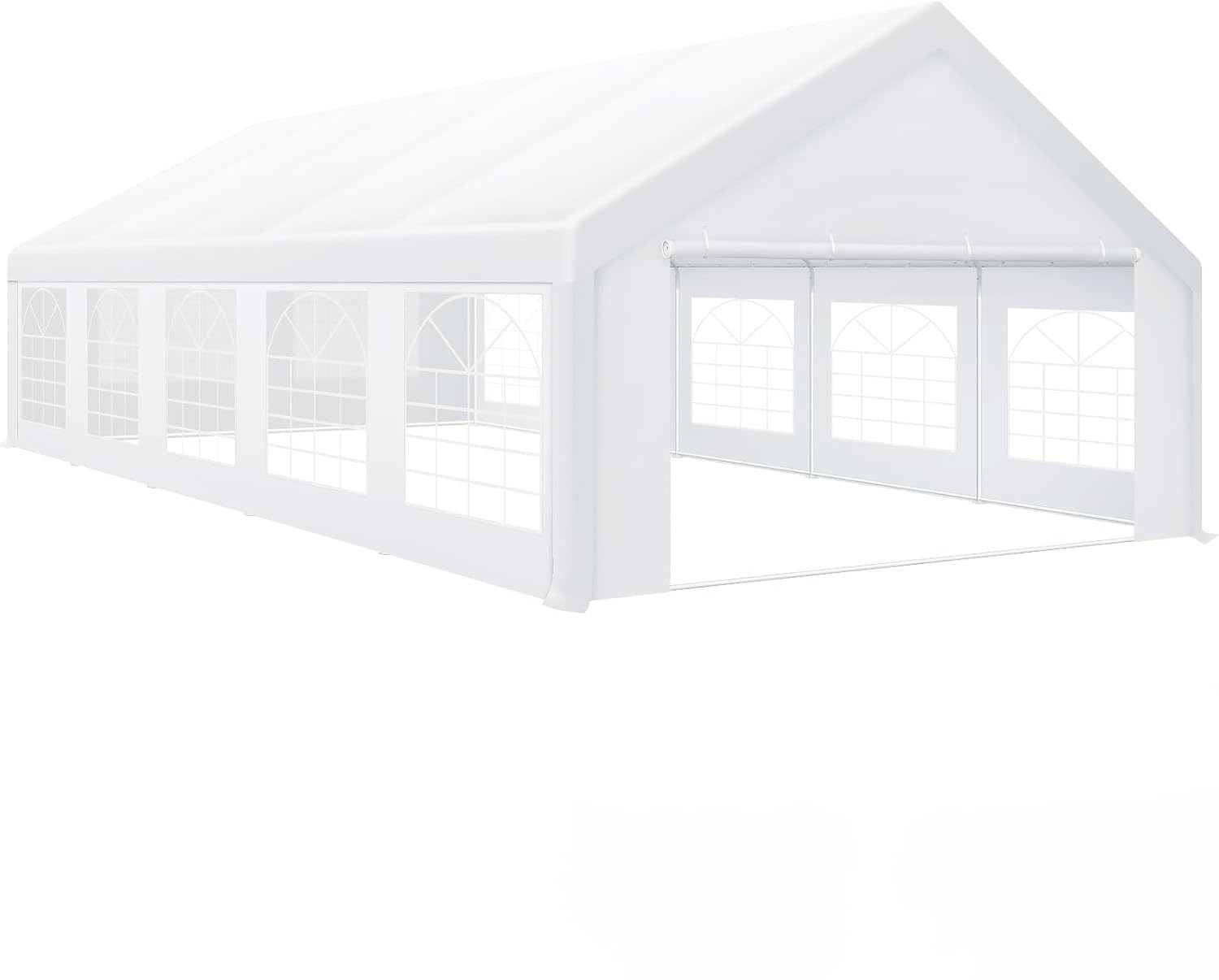 Photo 1 of *****PARTS ONLY *****SEE NOTES*****COBIZI 16x32 Party Tent Heavy Duty for Parties, Church Activities & Wedding, Galvanized Large Outdoor Gazebo with Removable Sidewall & Built-in Sandbag, Carpas para Fiestas, Waterproof, White
