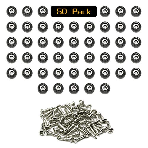 50 Small Round Rubber Feet with Screws Cutting Boards Feet Pricepulse