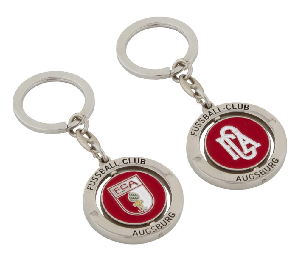 FC Augsburg FCA Keyring ** Spinner **, multicoloured, One Size