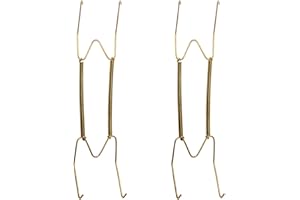 iayokocc 6 8 10 12 14 16Inch Invisible Plate Hangers for Walls Plate Hangers Dish Display Stainless Steel Decorative Wire Plate Hangers Holder for Art Plates Home Decor(Size:6inch)