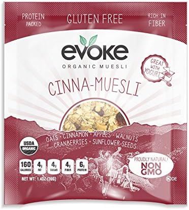 EVOKE HEALTHY FOODS, MUESLI, OG2, CINNAMON, GF - Pack of 5