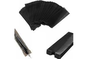 Machine Pen Covers,KingWei 200Pcs 1.8x4.7 Inch Size Disposable Machine Pen Bags Machine Pen Hand Grip Sleeves (Black)