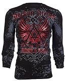 Archaic AFFLICTION Men THERMAL T-Shirt ACHILLES Tattoo Biker MMA UFC