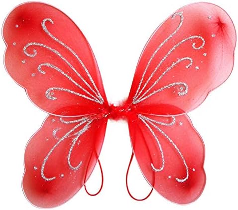 MiyaSudy Girl's Butterfly Fairy Wings Fancy Dress-up Angel Wings Halloween Birthday Party Costume